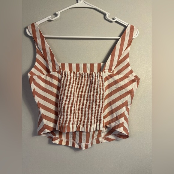 Maurices Cinnamon and White Striped Tank Top - Picture 5 of 6